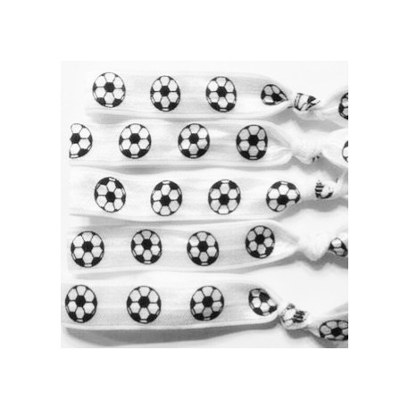 Elastische armband/haarelastiek Voetbal