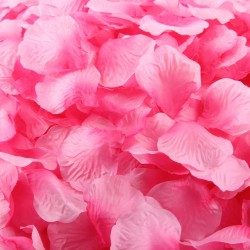 Aantrekkelijk geprijsd pak met 1000 rozenblaadjes roze
